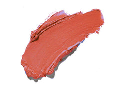 La Isla Naranja So Kissable lipstick by Plum & York, coral lipstick, makeup for olive to darker skin tones